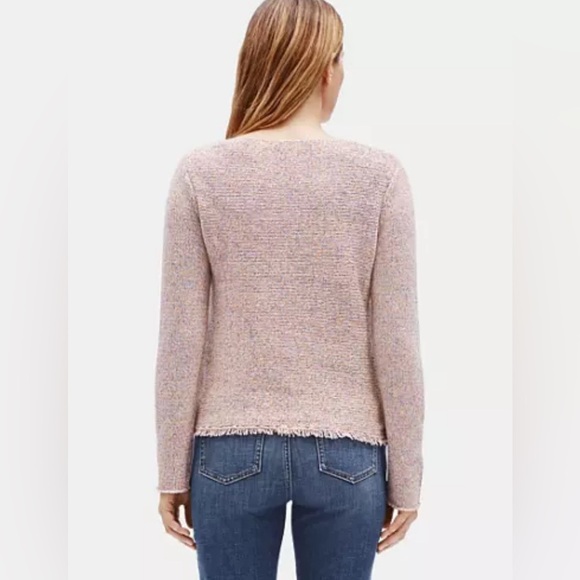 Eileen Fisher Wool & Recycled Cotton Bateau Neck Top/Sweater Almond XL LNC - Picture 3 of 5
